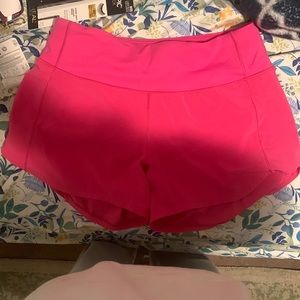 sonic pink lululemon shorts